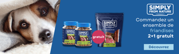 2025-05-05- Promotion SIMPLY FROM NATURE achetez 2 ensembles Smart Bites et recevez une friandise GRATUITE-