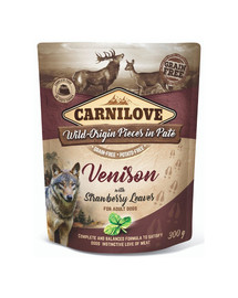 CARNILOVE Pâtée pour Chien Venaison & Feuilles de Fraise 300g