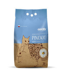 COMFY Pinokio Litière en bois parfumée à la camomille 14 l (2x7 l)