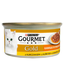 GOURMET Gold Sauce Delights au poulet 85 g nourriture humide pour chats