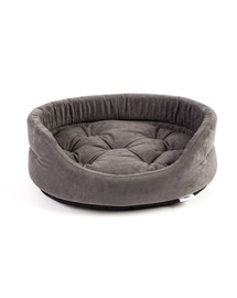 INTERZOO Panier ovale pour chien 41x34x14 cm gris