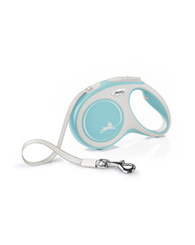 FLEXI Laisse automatique New Comfort M Sangle 5m Bleu