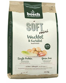 BOSCH Soft mini Caille et Pomme de terre 2,5 kg