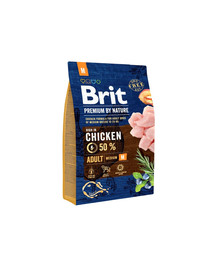 BRIT Premium By Nature Chicken Adult Medium M 3kg