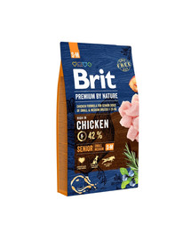 BRIT Premium By Nature Chicken Senior Small Medium S+M 8kg