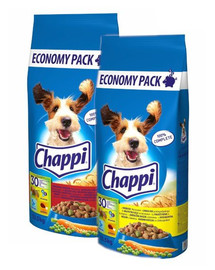 CHAPPI MIX z wołowiną, drobiem i warzywami oraz z drobiem i warzywami 27kg (2x13,5kg)