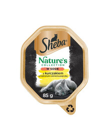 SHEBA Nature's Collection 85 g w sosie z kurczakiem i papryką