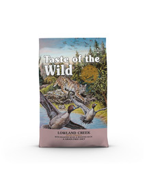 TASTE OF THE WILD Lowland Creek 6,6 kg Caille et canard cuits au four