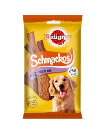 PEDIGREE Schmackos 12 pcs. friandise pour chien au boeuf 86 g