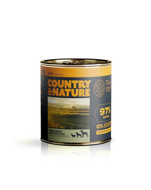 COUNTRY&NATURE Nourriture humide sans céréales dinde avec brocoli 850 g