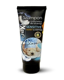 FREXIN Sensitive Shampooing et après-shampooing pour chiots miel et coton 220 g