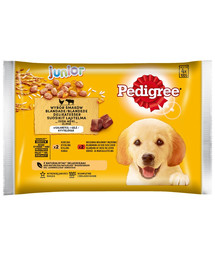 PEDIGREE Junior Pour jeune chien au poulet et riz / bœuf et riz 52x100g