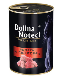 DOLINA NOTECI Premium - riche en veau pour chats adultes - 400 g