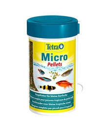 TETRA Micro Pellets Nourriture complète pour petits poissons d’ornement 100 ml