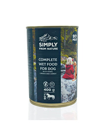 SIMPLY FROM NATURE Mokra karma dla psa Konina z siemieniem lnianym 6 x 400 g