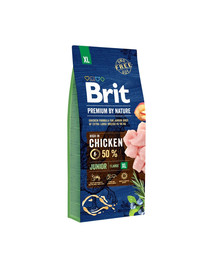 BRIT Premium By Nature Chicken Junior Extra Large XL 15kg