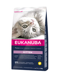 EUKANUBA Cat Kitten Healthy Start Chicken & Liver Poulet et foie 2 kg