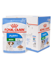 ROYAL CANIN Mini puppy 48x85 g karma mokra w sosie dla szczeniąt do 10 miesiąca, ras małych