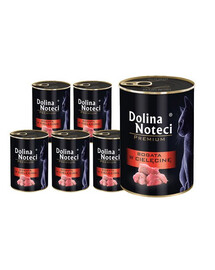 DOLINA NOTECI Premium Riche en veaux pour les chats adultes 12x400 g
