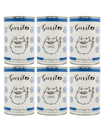 GUSSTO Fresh Turkey & Tuna carne fresca di tacchino con tonno 6x400 g