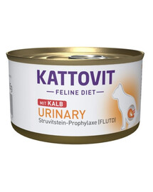 KATTOVIT Feline Diet Urinary Veal cielęcina 12 x 85 g