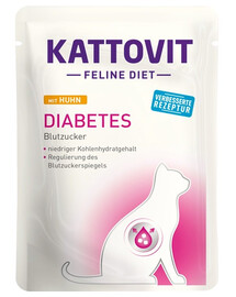 KATTOVIT Feline Diet Diabetes Chicken kurczak 24 x 85 g