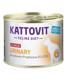 KATTOVIT Feline Diet Urinary Cielęcina 12 x 185 g