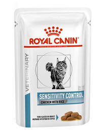 ROYAL CANIN Cat Sensitivity kurczak i ryż 85 g x 48 szt. karma mokra dla dorosłych kotów wykazujących niepożądane reakcje na pokarm