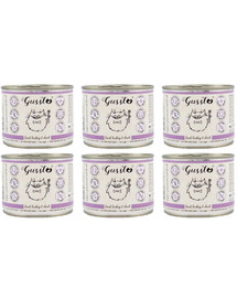 GUSSTO Fresh Turkey & Duck - carne fresca di tacchino con anatra 6x200 g