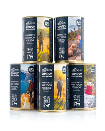 SIMPLY FROM NATURE Mokra karma dla psa mix smaków 6 x 400g