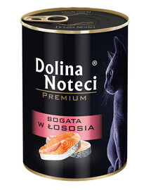 DOLINA NOTECI Premium ricco di salmone per gatti adulti 400g