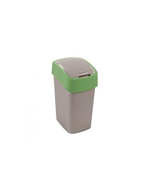 CURVER Cestino FLIP BIN 9L argento/verde