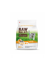 VETEXPERT Raw Paleo Kitten Turkey&Chicken dla kociąt indyk, kurczak 250 g