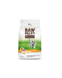 VETEXPERT Raw Paleo Kitten Turkey&Chicken dla kociąt indyk, kurczak 6 kg