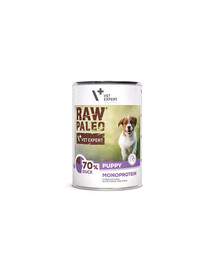 VETEXPERT Raw Paleo Kaczka/Duck Puppy Can 400g