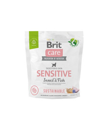 BRIT CARE Dog Sustainable Sensitive fish insekt per cani adulti con pesce e insetti 1 kg