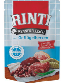 RINTI Kennerfleisch Poultry hearts Cuori di pollame 400 g in bustina