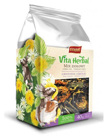 VITAPOL Vitaherbal Miscela di erbe per roditori e conigli 40 g