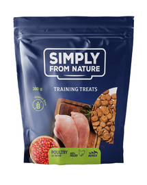 SIMPLY FROM NATURE Training Treats con carne di pollame e rosa 300 g