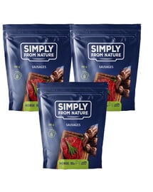 SIMPLY FROM NATURE Naturalne kiełbaski z koniną 3 x 200 g