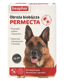 BEAPHAR Permecta Dog L Obroża Biobójcza Dla Dużych Psów 70 cm