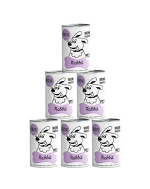PAKA ZWIERZAKA PEPE Rabbit (królik) 6x400g