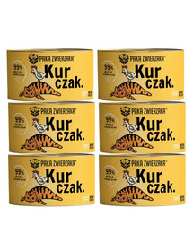 PAKA ZWIERZAKA Karma mokra Kurczak dla kota 6x200 g