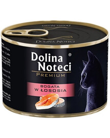 DOLINA NOTECI Premium Riche en saumon pour chats adultes 185 g
