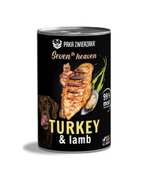 PAKA ZWIERZAKA Seventh Heaven Indyk i jagnięcina (turkey&lamb) 12x400 g