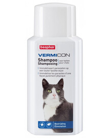 BEAPHAR Vermicon Szampon Przeciwpchelny Dla Kota 200 ml