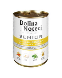 DOLINA NOTECI Premium Senior Ricco di pollo, carote e basilico 400g
