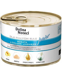 DOLINA NOTECI Premium Junior per razze piccole con stomaco di agnello 185g