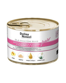 DOLINA NOTECI Premium Junior per razze piccole Cuore di tacchino e fegato d'oca 185g