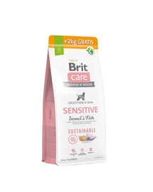BRIT Care Sustainable Sensitive Insect & Fish per cani adulti con insetti e pesci 12+2 kg